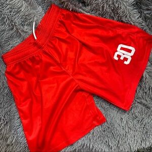Red Soccer Basketball Shorts